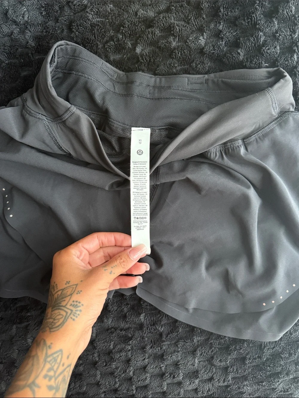 lululemon athletica Black Women's Athletic high rise Running Shorts 3”